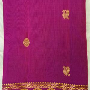 kanchipuram silk saree in a rich purple