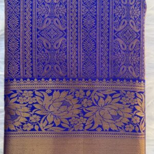 kanchipuram silk saree royal blue