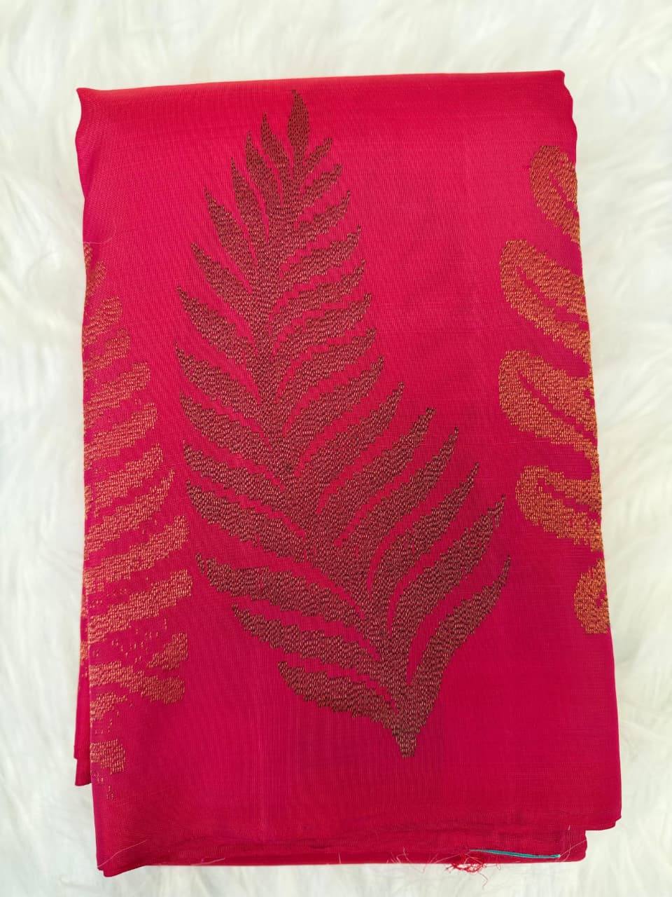 kanchipuram silk rich rani pink