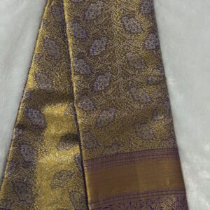 handloom pure kanchi silk tissue (blue)