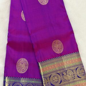pure kanchipuram silk (purple)
