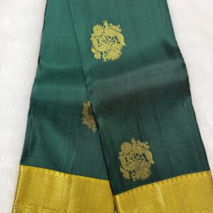handloom pure kanchi silk with peacock design
