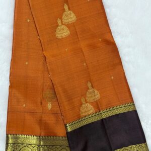 handloom pure kanchi silk with jumka design