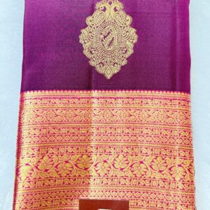 pure kanchipuram mango motif (purple)