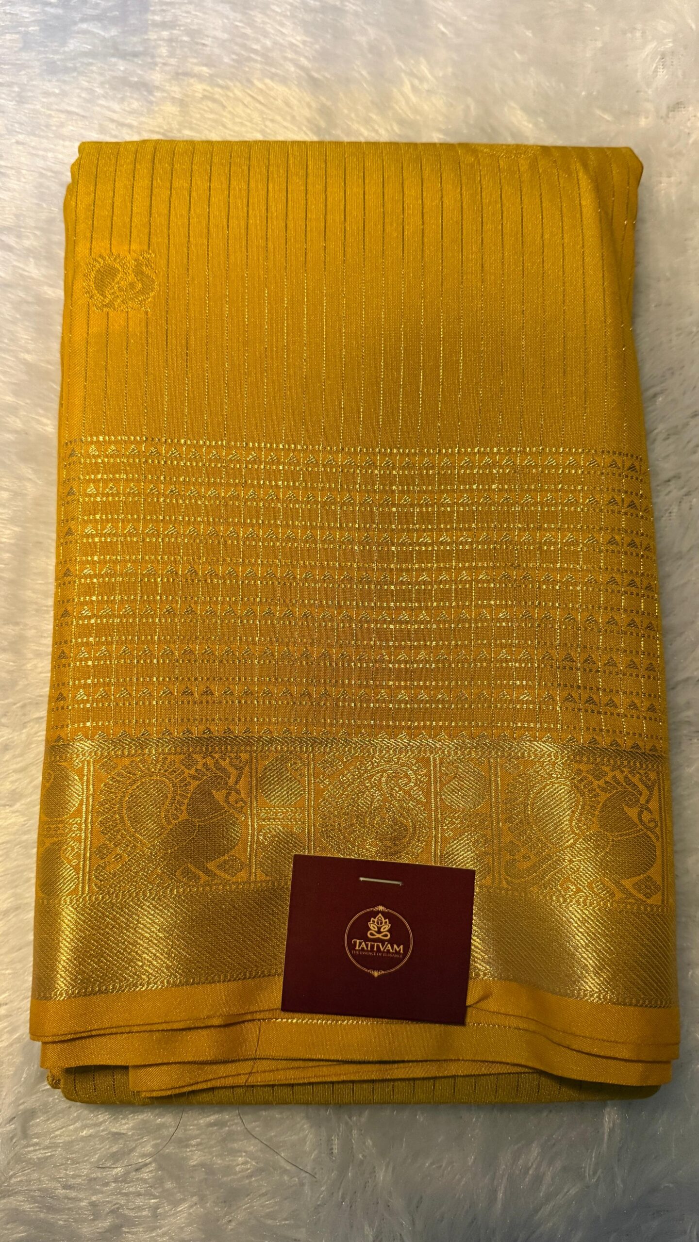Semi Kanchi Silk (Golden yellow)