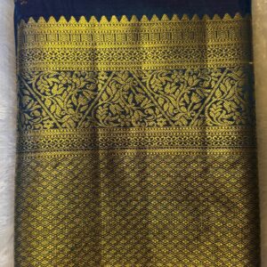 Semi Kanchi Silk (Nile blue)