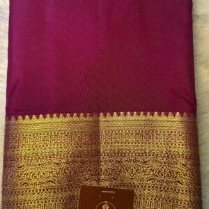 Semi Kanchi Silk (Purple red)